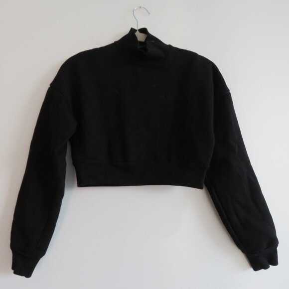MANIERE DE VOIR Essential High Neck Sweater Jumper in Black Goth Vamp - Size XS - Picture 2 of 11